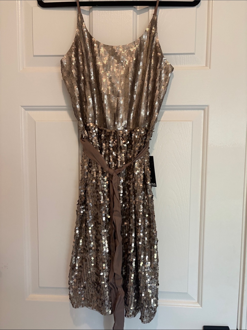 NWT Express Gold Sequin Mini Dress,Medium